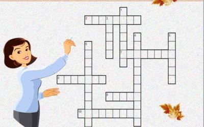 Веселый кроссворд «Забавная школа»