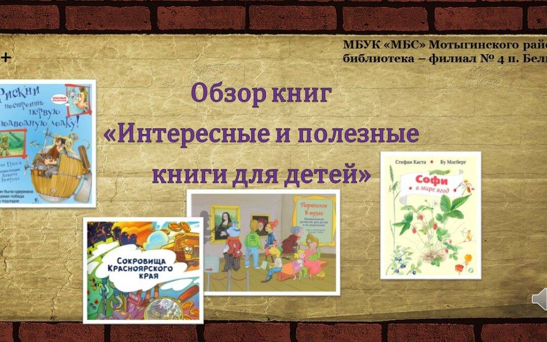 Обзор книг «Интересные и полезные книги для детей»